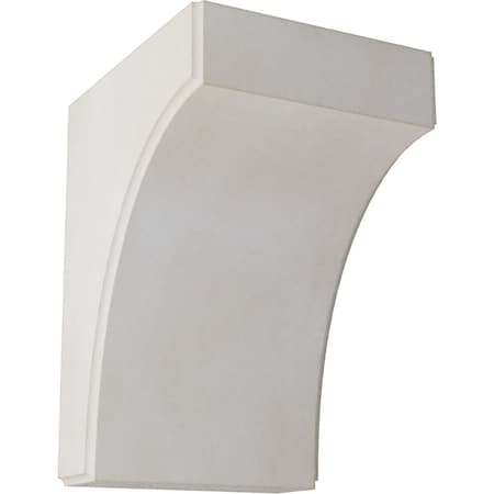 Ekena Millwork 5 1/4"W x 6"D x 8"H Clarksville Wood Vintage Decor Bracket, Chalk Dust White BKTWD05X06X08CVWH